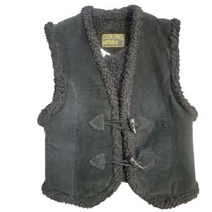 Clean Lines Clasaic By Division Of Nevad Fashion Inc Vintage Leather Vest Sz S